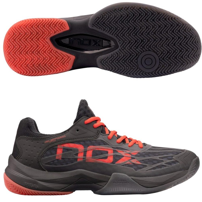Zapatillas Nox AT10 LUX Negro Rojo Zapatillas Nox AT10 LUX Negro Rojo