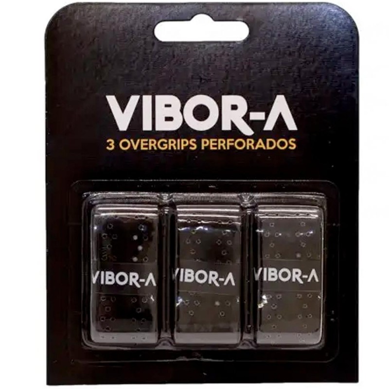 Overgrips Pro Vibora perforado X3 Negro Overgrips Pro Vibora perforado X3 Negro