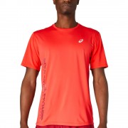 Camiseta Asics Run SS Top Electric Red Burgundy