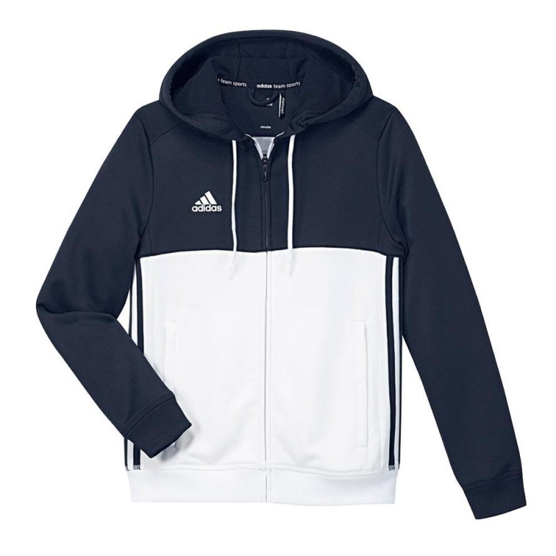 Chaqueta Adidas T16 Hoody Azul Marino Blanco Chaqueta Adidas T16 Hoody Azul Marino Blanco