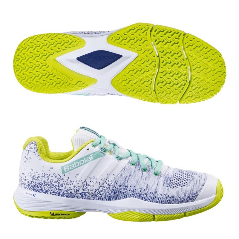 Zapatillas Babolat Sensa Women White Spring Bud Zapatillas Babolat Sensa Women White Spring Bud