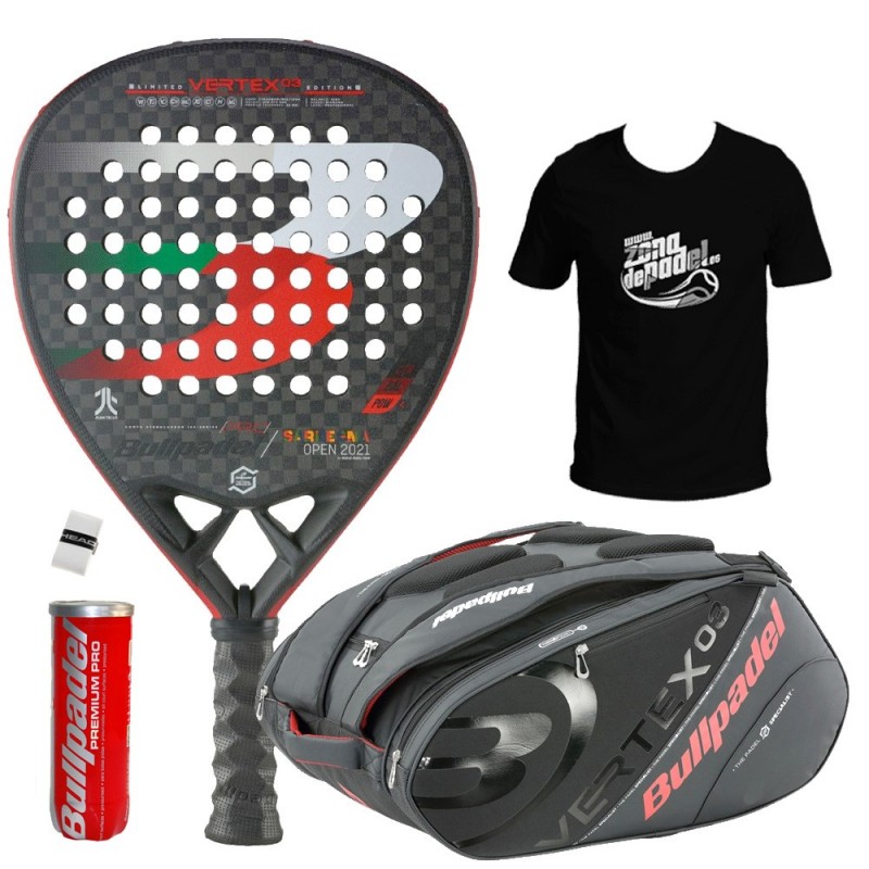 Confezione Bullpadel Vertex 03 + porta racchette 2022