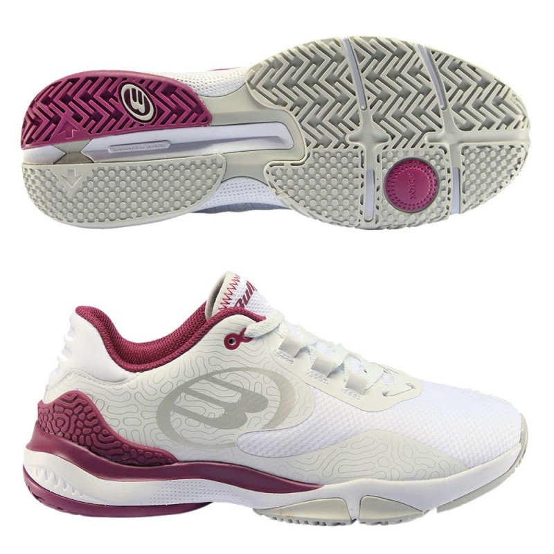 Scarpe Bullpadel Flow Hybrid Fly 22 Bianche Viola