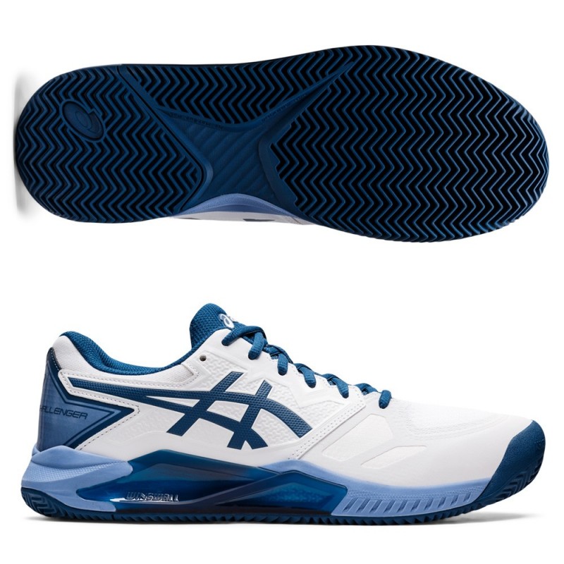 Asics Gel Challenger 13 Bianco Argilla Blu Indaco Asics Gel Challenger 13 Bianco Argilla Blu Indaco