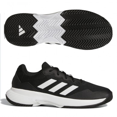 Scarpe Adidas Game Court 2 M FTWR Core Nero Bianco 2022