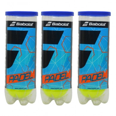Pack 3 tubo palline Babolat Padel+