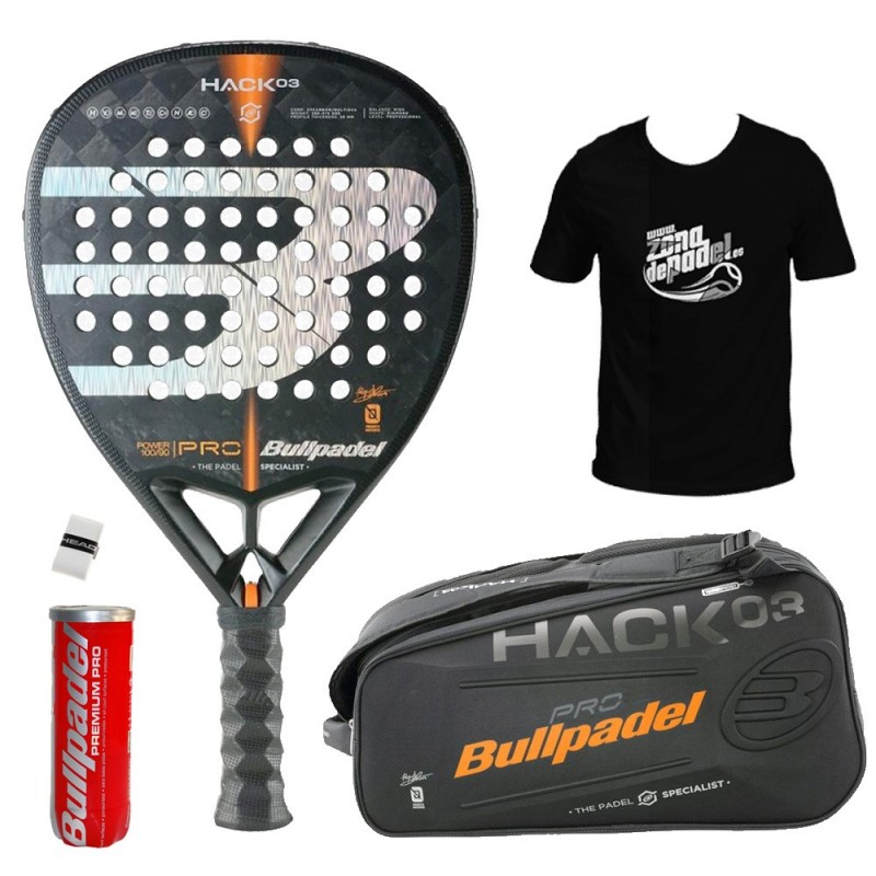 Pacchetto Bullpadel Hack + porta racchette 2020