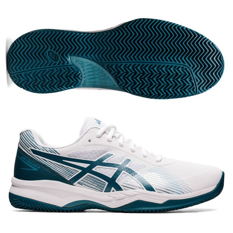 Asics Gel Game 8 Clay White Velvet Pine