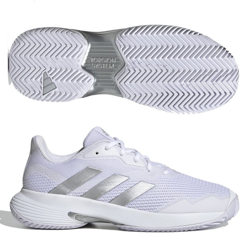 Scarpe Adidas Courtjam Control W nuvola bianca argento metallizzato 2022