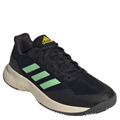 Scarpe Adidas GameCourt 2 M core nero fascio verde giallo 2022