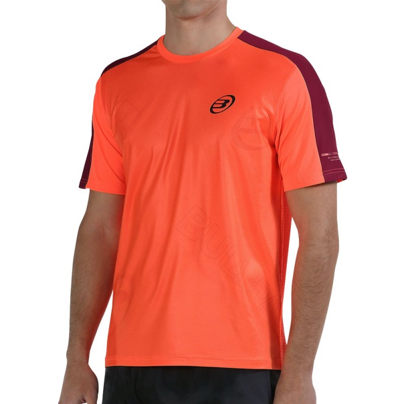 Maglietta Bullpadel Mitad corallo fluo Maglietta Bullpadel Mitad corallo fluo
