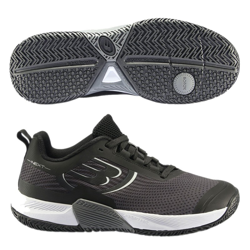 Scarpe Bullpadel Next Hybrid Pro 22 Nero Grigio Scuro Scarpe Bullpadel Next Hybrid Pro 22 Nero Grigio Scuro