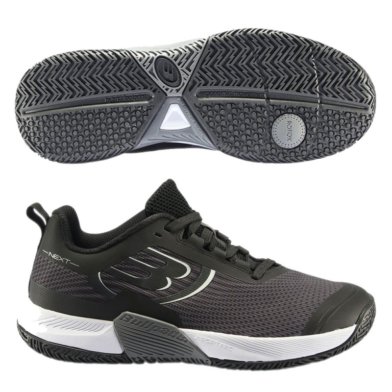 Scarpe Bullpadel Next Hybrid Pro 22 Nero Grigio Scuro