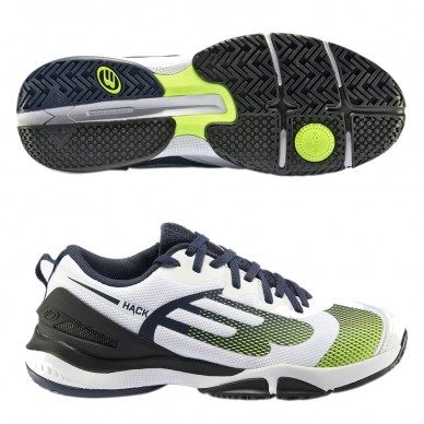 Scarpe Bullpadel Hack Hybrid Fly 22 bianche