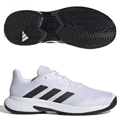 scarpe Adidas Courtjam Control M bianco core nero 2022