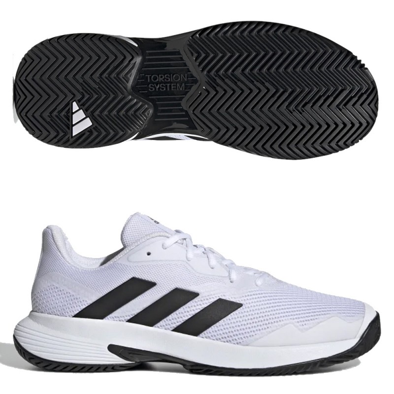 scarpe Adidas Courtjam Control M bianco core nero 2022