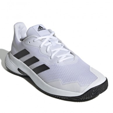 scarpe Adidas Courtjam Control M bianco core nero 2022