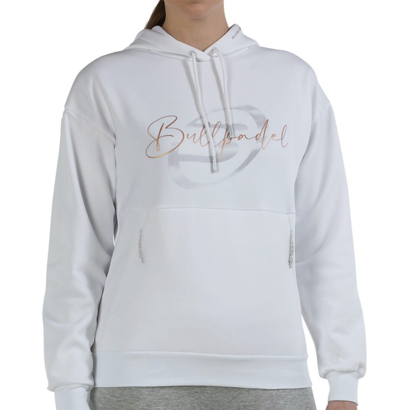 Felpa bianca Bullpadel Abane W Felpa bianca Bullpadel Abane W