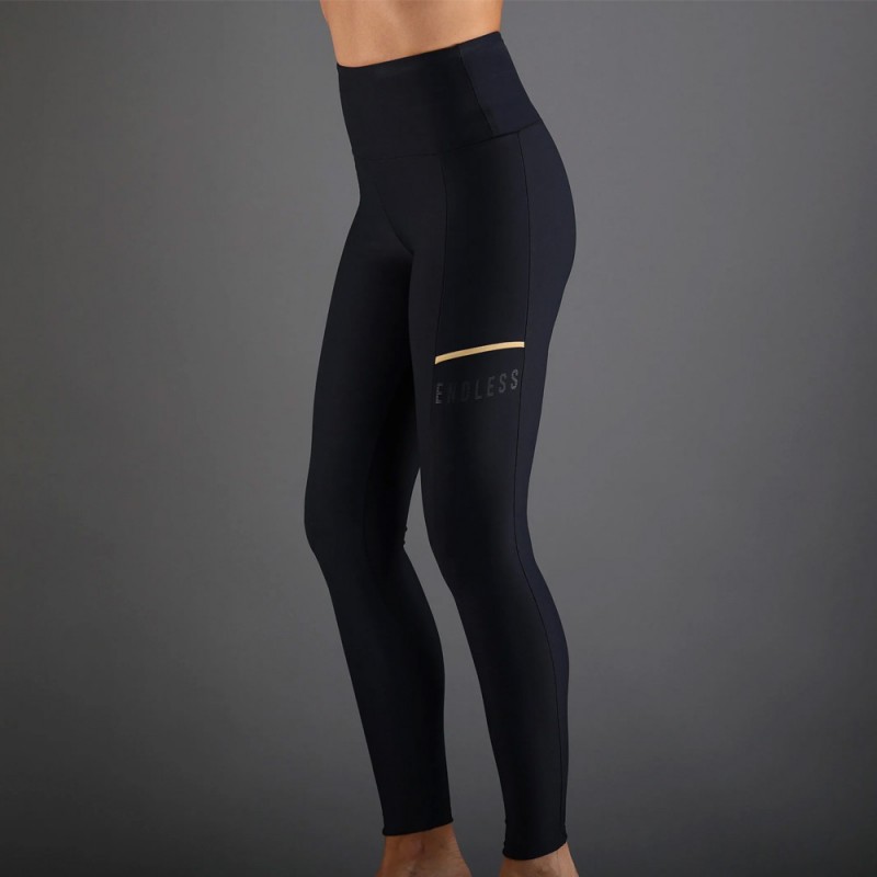 Collant Endless Fit Pocket Nero Oro Collant Endless Fit Pocket Nero Oro