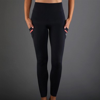 Leggings Endless Twice HW nero rubino