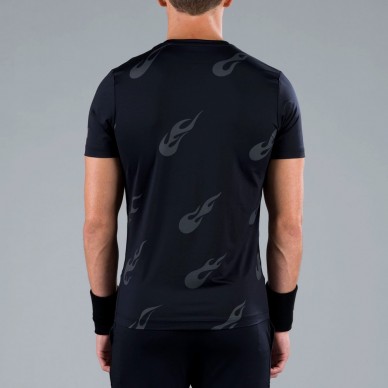 Maglietta nera Hydrogen Flames Tech Tee