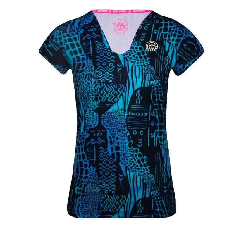 Maglietta Bidi Badu Bella 2.0 Tech V-Neck TEE blu scuro