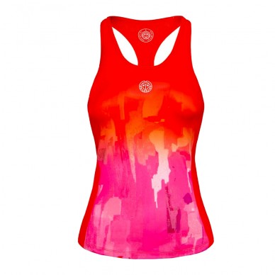 Canotta Bidi Badu Yaka Tech Tank Rosso Rosa