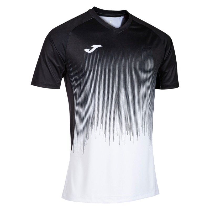 Maglietta Joma Tiger IV bianco nero Maglietta Joma Tiger IV bianco nero