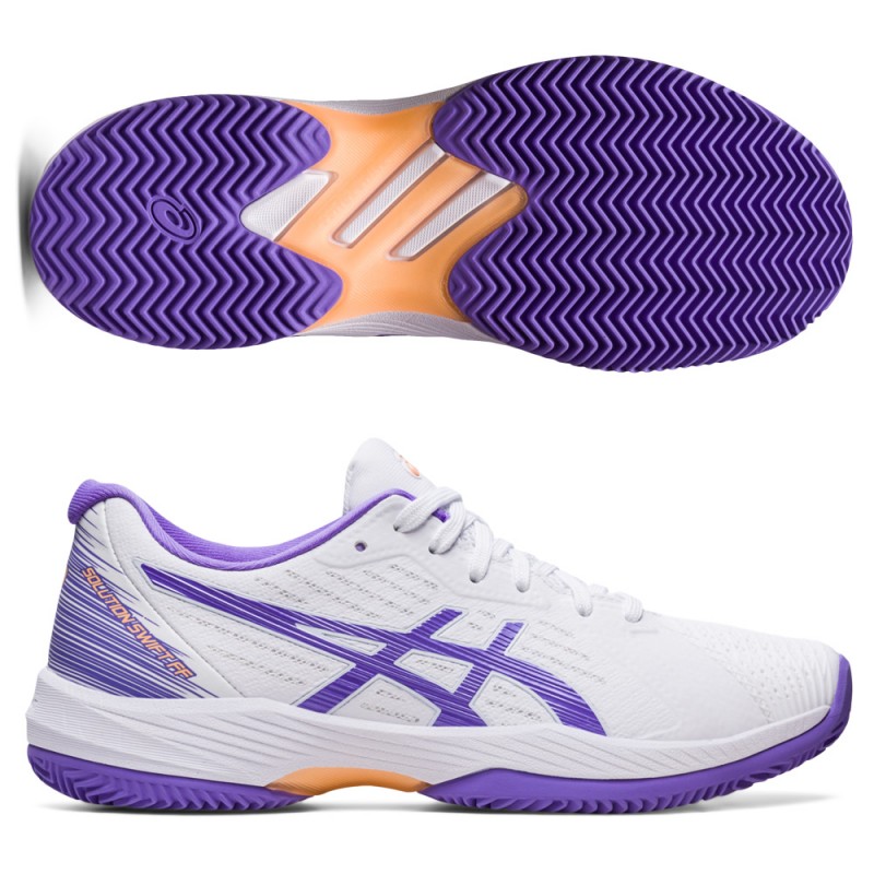 Asics Solution Swift FF Clay bianco ametista Asics Solution Swift FF Clay bianco ametista