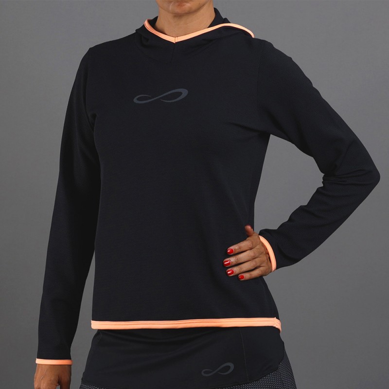 Felpa Endless Breath color salmone nero Felpa Endless Breath color salmone nero