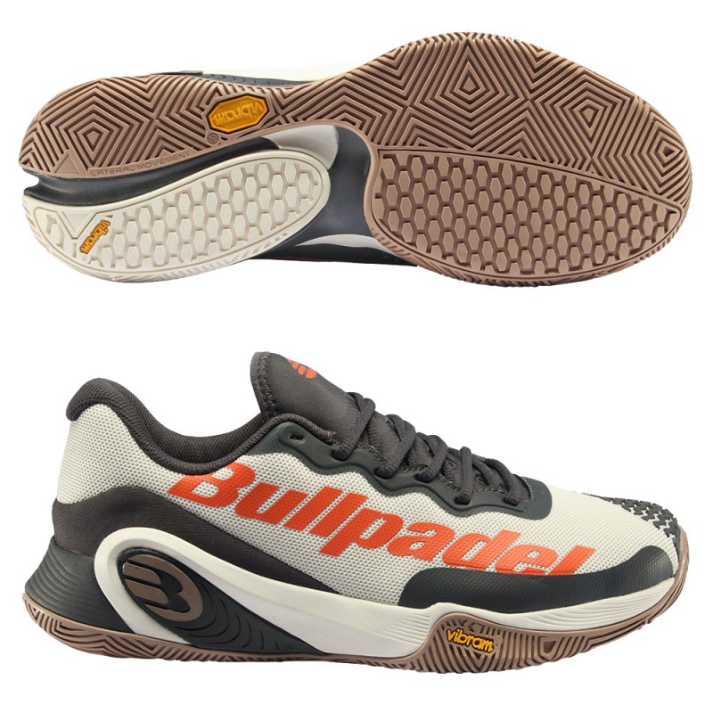 scarpe Bullpadel Hack Vibram 23V bianche