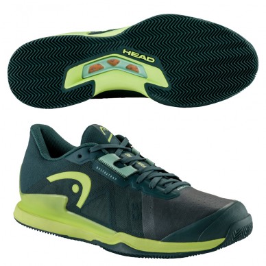 scarpe Head Sprint Pro 3.5 Clay forest green 2023