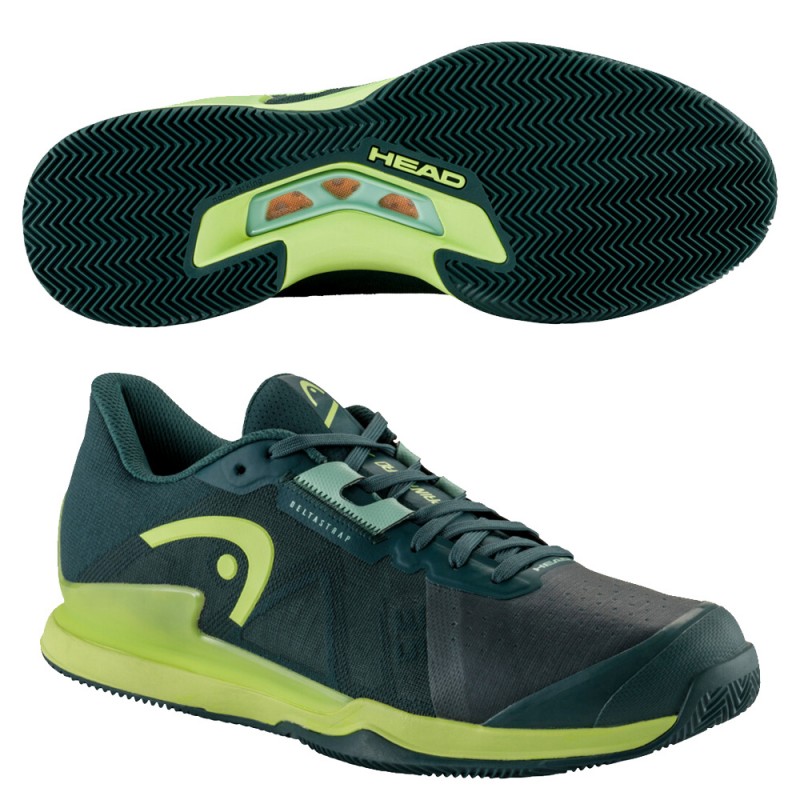 scarpe Head Sprint Pro 3.5 Clay forest green 2023 scarpe Head Sprint Pro 3.5 Clay forest green 2023