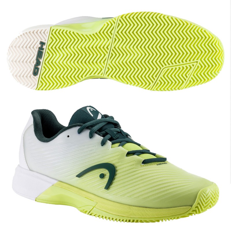 scarpe Head Revolt Pro 4.0 Clay light green white 2023