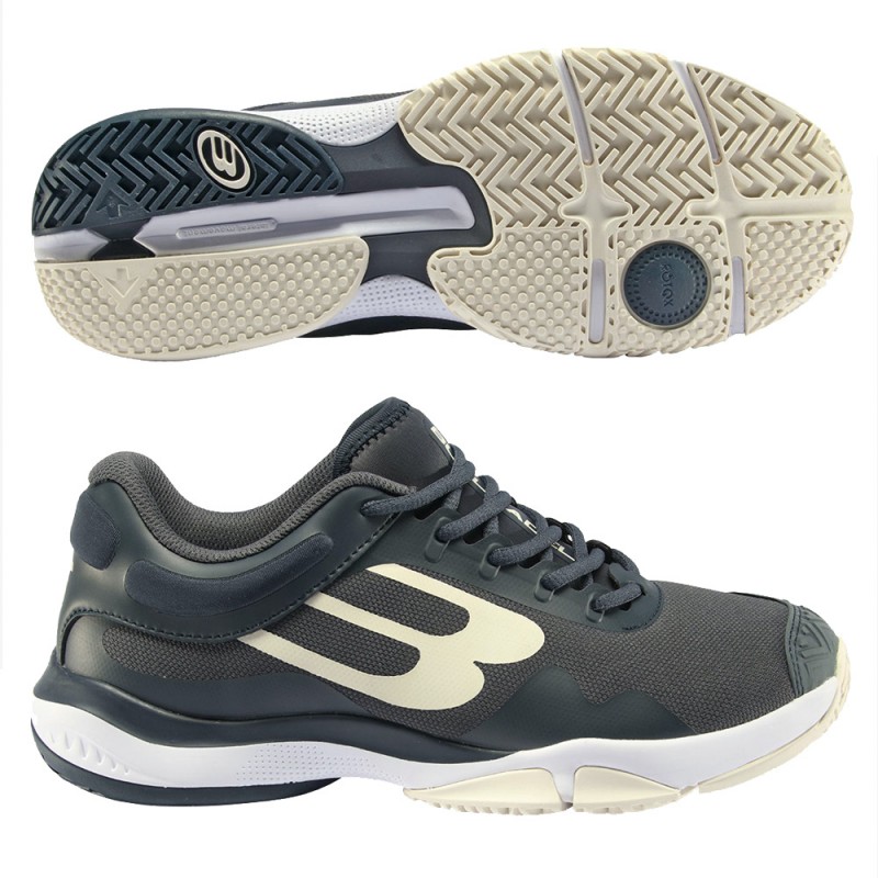 Scarpe Bullpadel Flow Hybrid Fly 23V grigio scuro