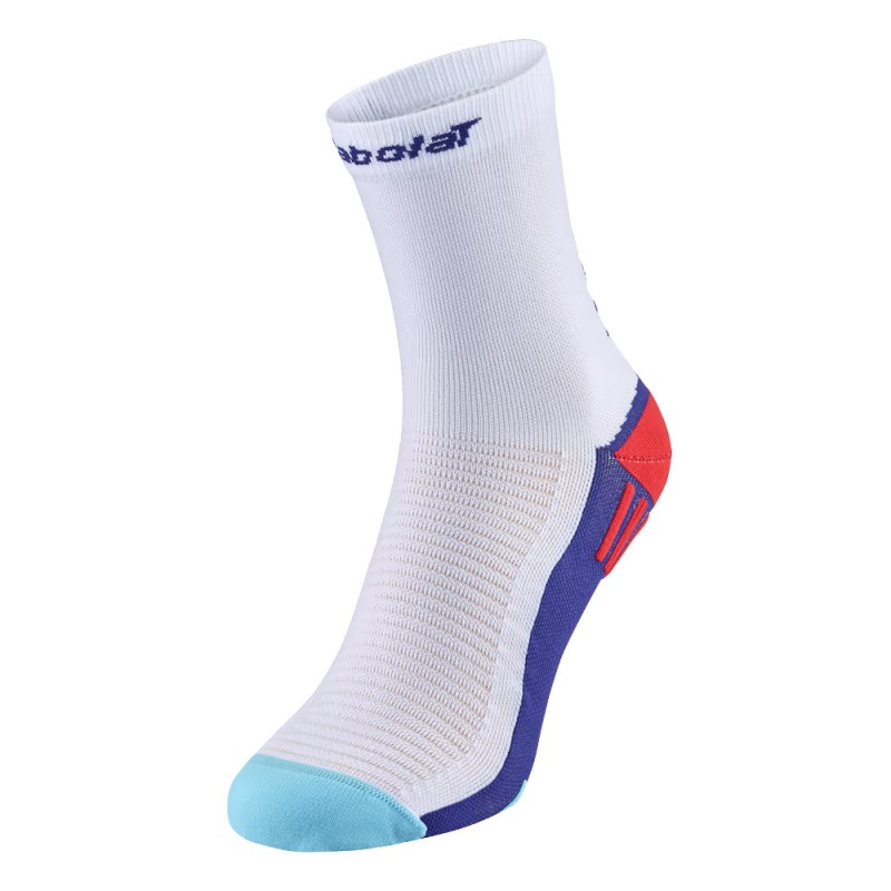 Calzini Babolat padel Mid Calf bianco blu