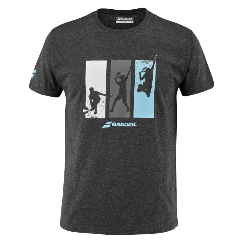Maglietta Babolat Padel Cotton Tee Men nera Maglietta Babolat Padel Cotton Tee Men nera