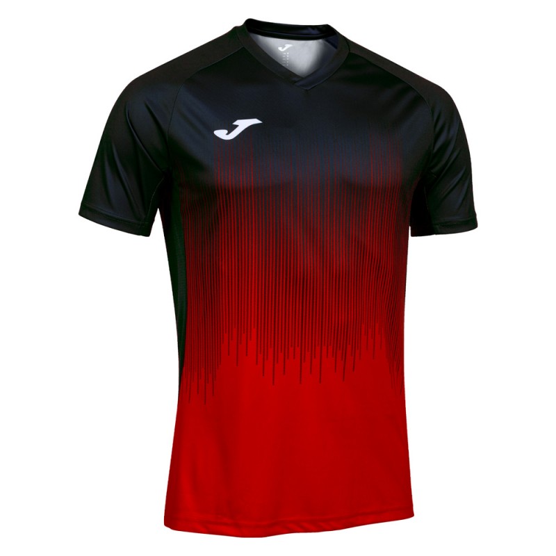 Maglietta Joma Tiger IV rosso nera Maglietta Joma Tiger IV rosso nera