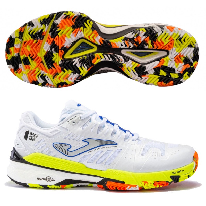 scarpe Joma T.SLAM uomo 2332 bianco lime 2023 scarpe Joma T.SLAM uomo 2332 bianco lime 2023