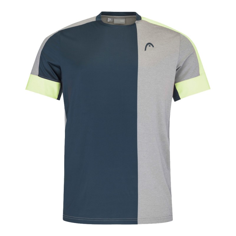 Maglietta Head Padel Tech grey light green Maglietta Head Padel Tech grey light green