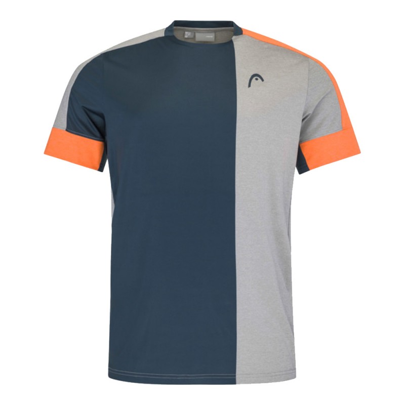 Maglietta Head Padel Tech grey orange