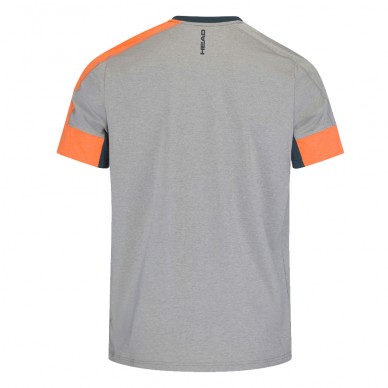 Maglietta Head Padel Tech grey orange