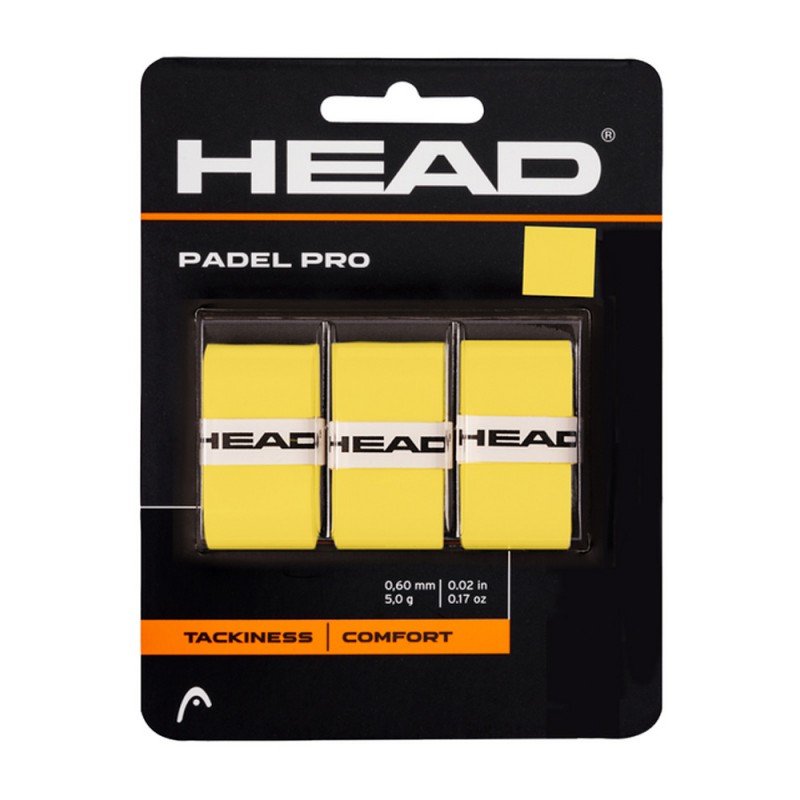 Overgrip Head Padel Pro Confezione da 3 amarillo