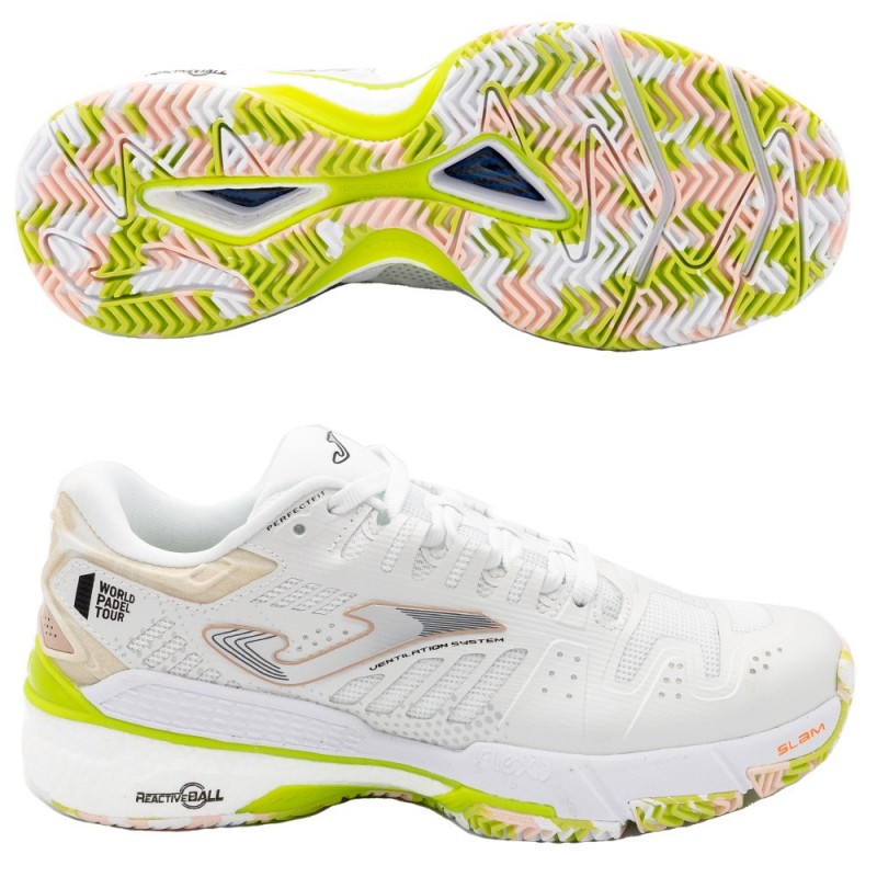 Scarpe Joma T.SLAM LADY 2302 bianco rosa 2023