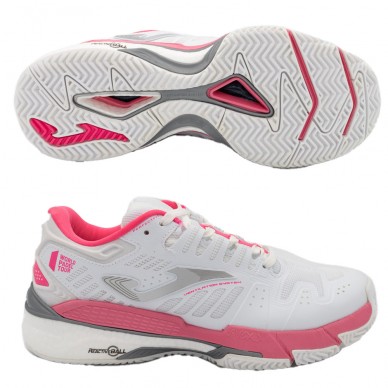 Scarpe Joma T.SLAM LADY 2202 Bianco Rosa