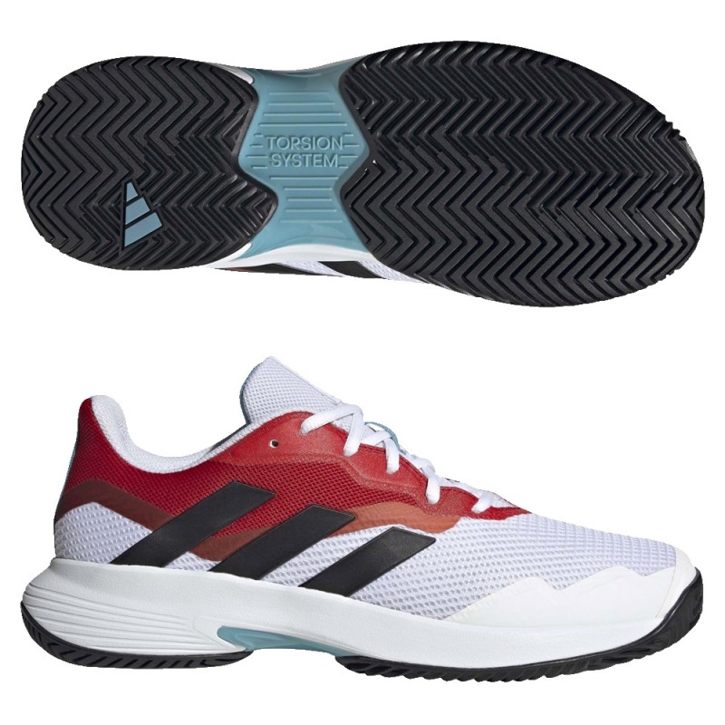 Scarpe Adidas Courtjam Control M FTWR nucleo bianco rosso 2023 Scarpe Adidas Courtjam Control M FTWR nucleo bianco rosso 2023