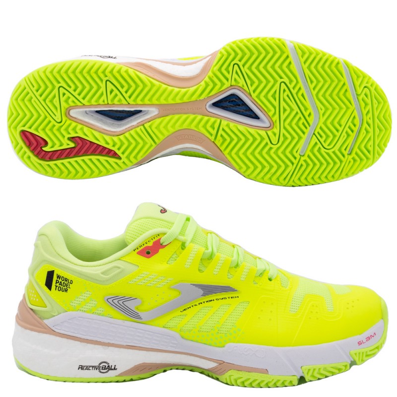 Scarpe Joma T.SLAM lady 2311 verde fluo rosa 2023