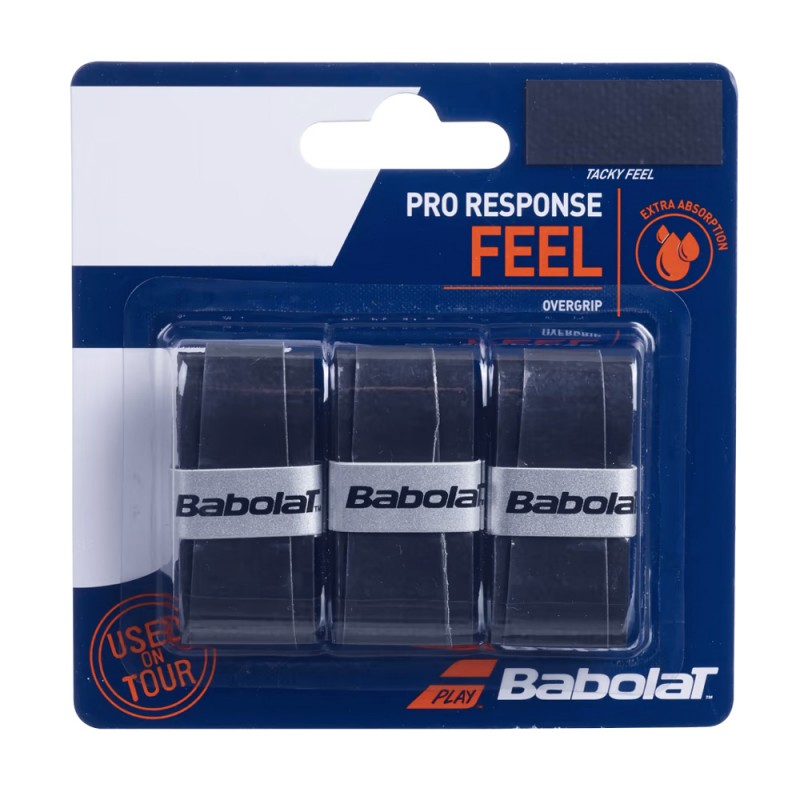 Overgrip Babolat Pro Response Feel x3 neri