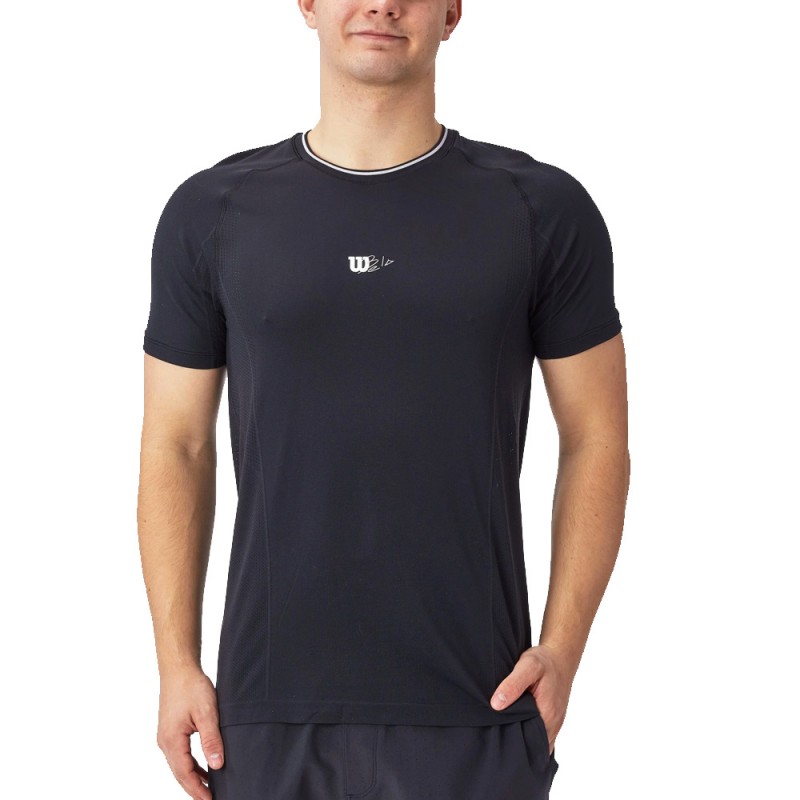 Maglietta Wilson Series Seamless Crew 2.0 nera Maglietta Wilson Series Seamless Crew 2.0 nera