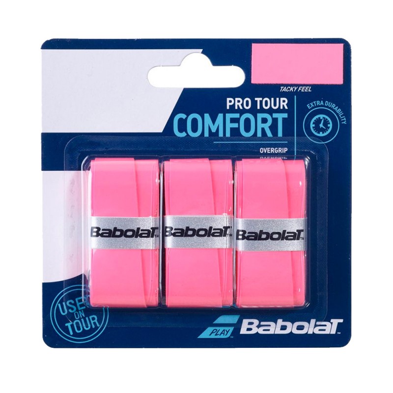 Overgrip Babolat Pro Tour x3 rosa Overgrip Babolat Pro Tour x3 rosa
